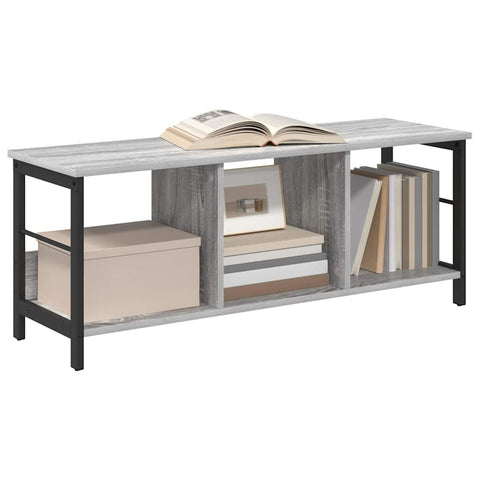 vidaXL Bookshelf Grey Sonoma 102 x 32 x 40.5 cm Engineered Wood
