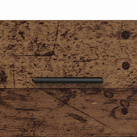 vidaXL Bedside Cabinet with Drawer 2 pcs Old wood 40 x 35 x 47.5 cm