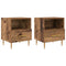vidaXL Bedside Table 2 pcs Old wood 40 x 35 x 47.5 cm Engineered wood
