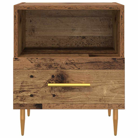 vidaXL Bedside Table 2 pcs Old wood 40 x 35 x 47.5 cm Engineered wood