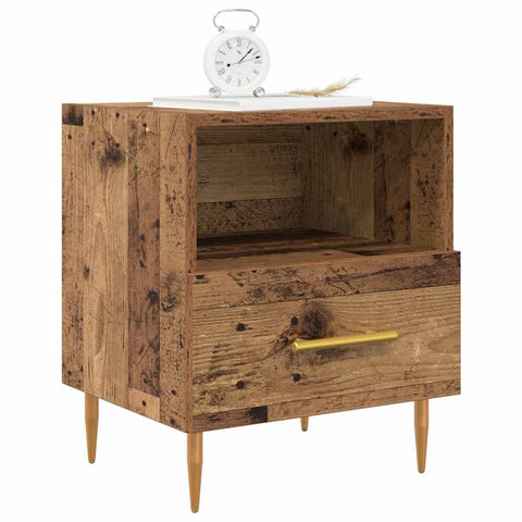 vidaXL Bedside Table 2 pcs Old wood 40 x 35 x 47.5 cm Engineered wood