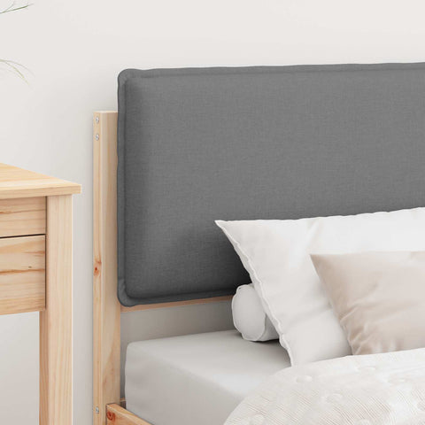 vidaXL Bed Frame with Upholstered Headboard Light Grey 100 x 200 cm