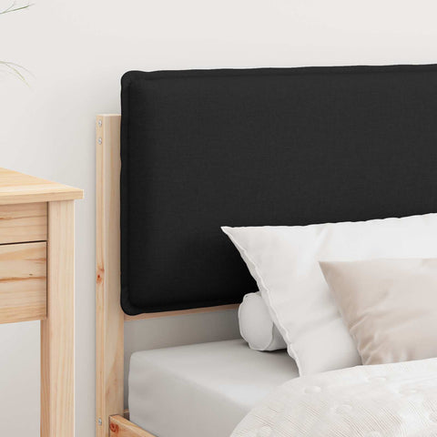 vidaXL Bed Frame with Upholstered Headboard Black 90 x 200 cm