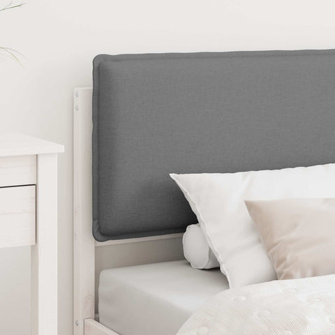 vidaXL Bed Frame with Upholstered Headboard Light Grey 80 x 200 cm