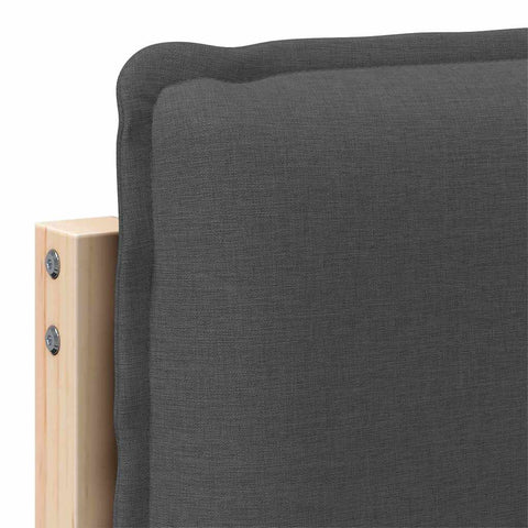 vidaXL Upholstered Headboard Natural and Dark Grey 200 cm