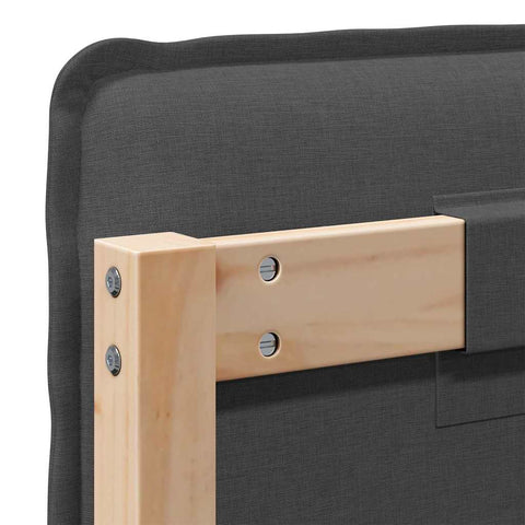 vidaXL Upholstered Headboard Natural and Dark Grey 180 cm