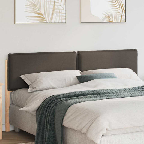 vidaXL Upholstered Headboard Natural and Taupe 180 cm Solid Pine Wood