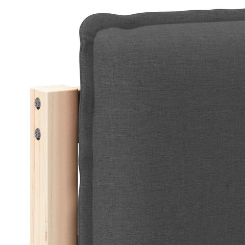 vidaXL Upholstered Headboard Natural and Dark Grey 160 cm