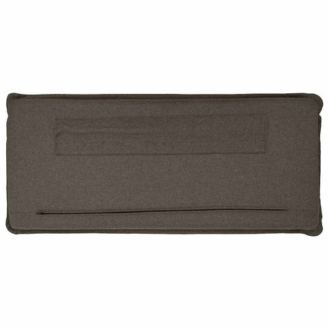 vidaXL Upholstered Headboard Natural and Taupe 160 cm Solid Pine Wood