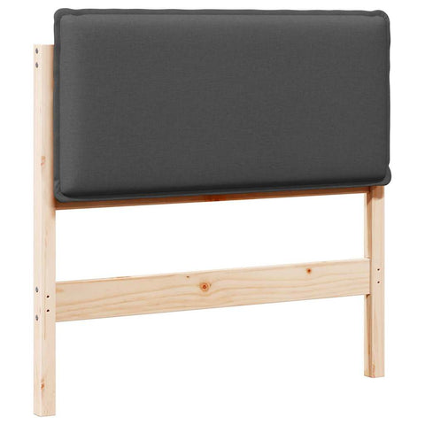 vidaXL Upholstered Headboard Natural and Dark Grey 90 cm