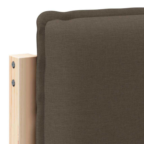 vidaXL Upholstered Headboard Natural and Taupe 90 cm Solid Pine Wood