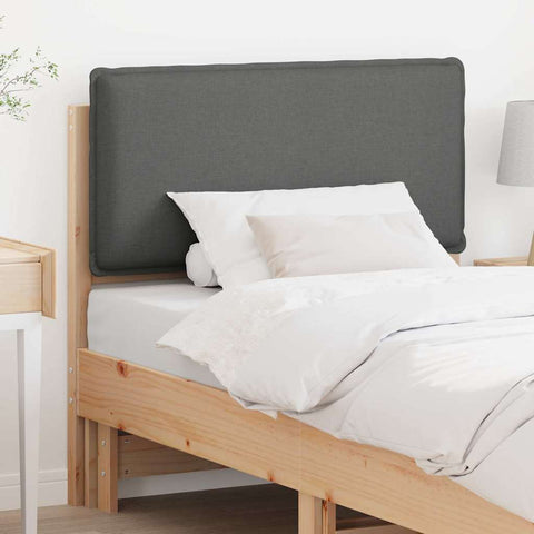 vidaXL Upholstered Headboard Natural and Light Grey 80 cm