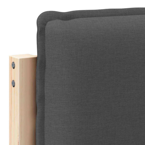 vidaXL Upholstered Headboard Natural and Dark Grey 80 cm