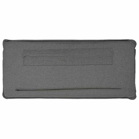 vidaXL Upholstered Headboard with Headboard White and Light Grey 80 cm