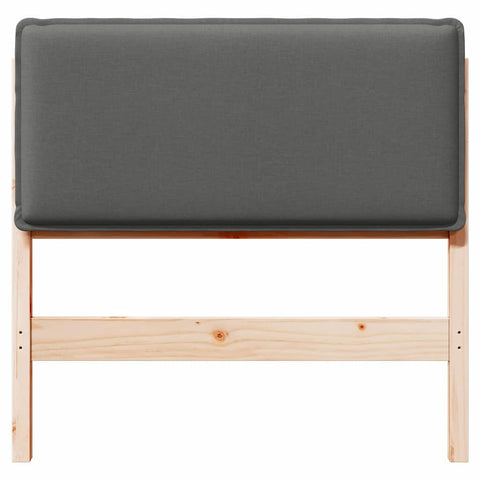 vidaXL Upholstered Headboard Natural and Light Grey 75 cm