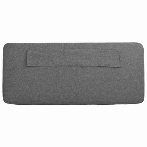 vidaXL Upholstered Headboard Brown and Light Grey 200 cm