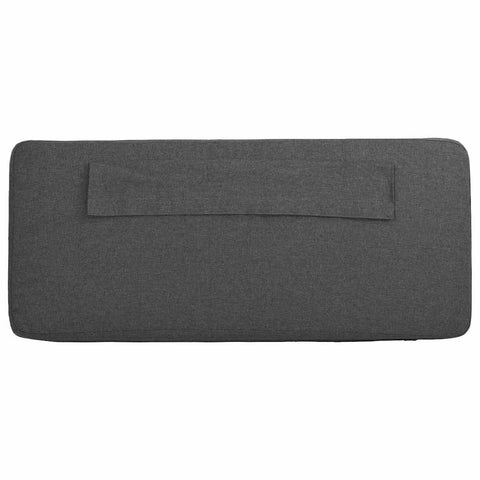 vidaXL Upholstered Headboard with Headboard Brown and Dark Grey 200 cm