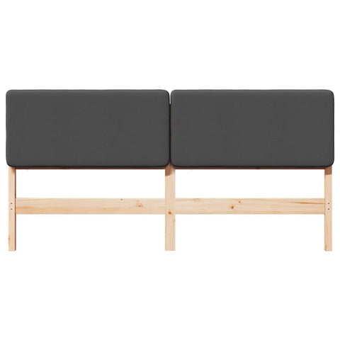 vidaXL Upholstered Headboard with Headboard Brown and Dark Grey 180 cm