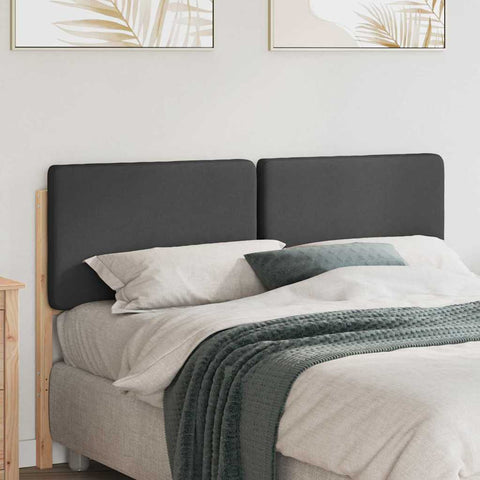 vidaXL Upholstered Headboard with Headboard Brown and Dark Grey 120 cm