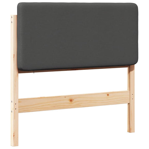 vidaXL Upholstered Headboard with Headboard Brown and Dark Grey 100 cm