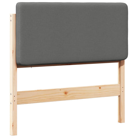 vidaXL Upholstered Headboard with Headboard Brown and Light Grey 90 cm