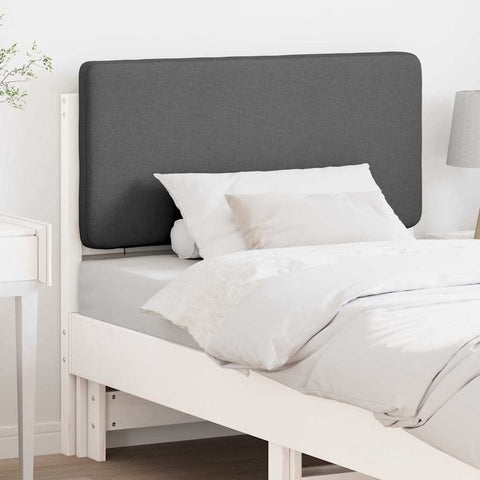 vidaXL Upholstered Headboard with Headboard White and Light Grey 80 cm