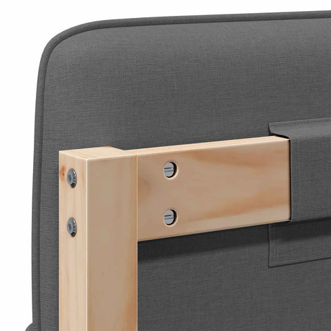 vidaXL Upholstered Headboard Brown and Light Grey 200 cm