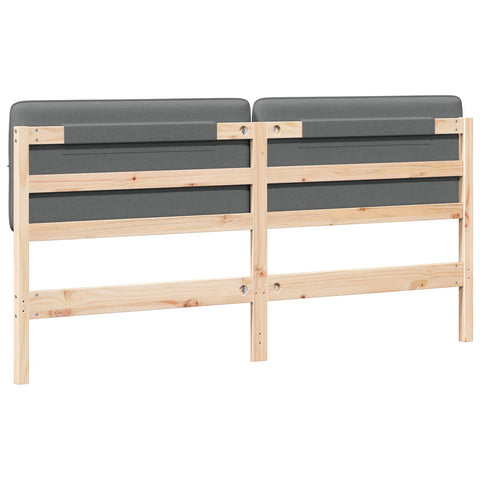 vidaXL Upholstered Headboard Brown and Light Grey 180 cm
