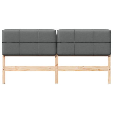 vidaXL Upholstered Headboard Brown and Light Grey 180 cm