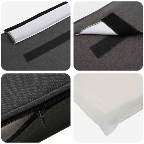 vidaXL Upholstered Headboard with Headboard Brown and Dark Grey 180 cm