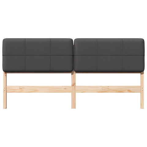 vidaXL Upholstered Headboard with Headboard Brown and Dark Grey 180 cm