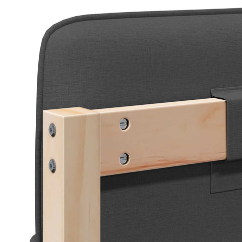 vidaXL Upholstered Headboard with Headboard Brown and Dark Grey 160 cm