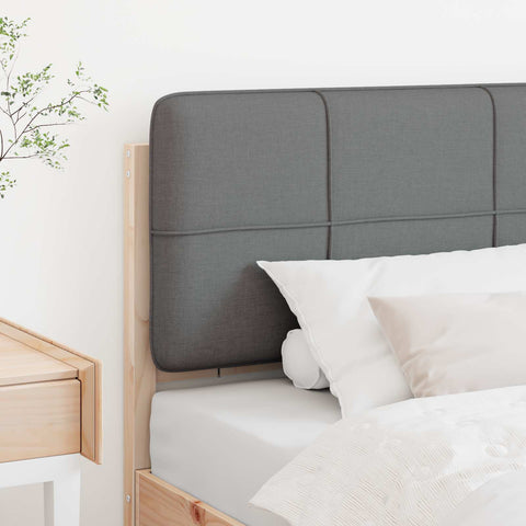 vidaXL Upholstered Headboard Brown and Light Grey 100 cm