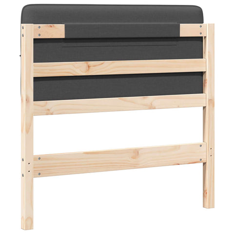 vidaXL Upholstered Headboard with Headboard Brown and Dark Grey 100 cm