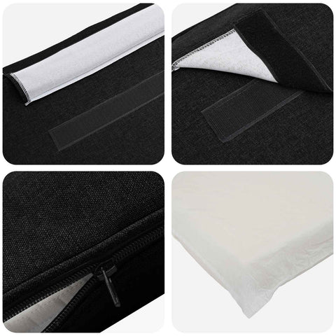 vidaXL Upholstered Headboard Brown and Black 160 cm Solid Pine Wood