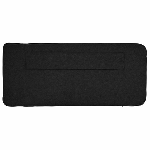 vidaXL Upholstered Headboard Brown and Black 160 cm Solid Pine Wood