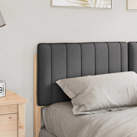 vidaXL Upholstered Headboard with Headboard Brown and Dark Grey 150 cm