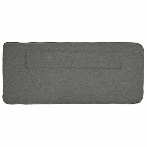 vidaXL Upholstered Headboard Brown and Light Grey 140 cm