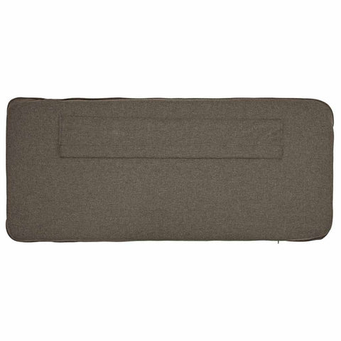 vidaXL Upholstered Headboard Brown and Taupe 140 cm Solid Pine Wood