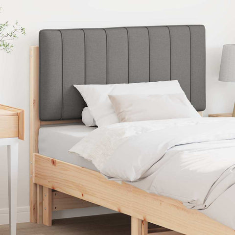 vidaXL Upholstered Headboard with Headboard Brown and Light Grey 90 cm