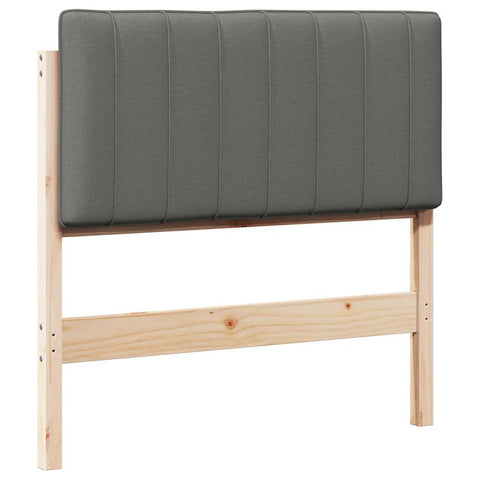 vidaXL Upholstered Headboard with Headboard Brown and Light Grey 90 cm