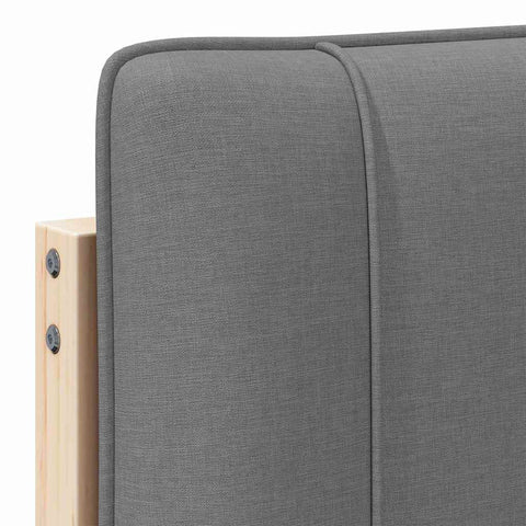 vidaXL Upholstered Headboard with Headboard Brown and Light Grey 80 cm