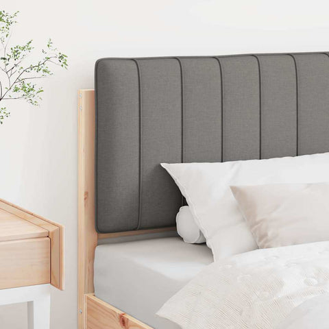 vidaXL Upholstered Headboard with Headboard Brown and Light Grey 80 cm