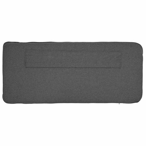 vidaXL Upholstered Headboard Brown and Dark Grey 80 cm Solid Pine Wood