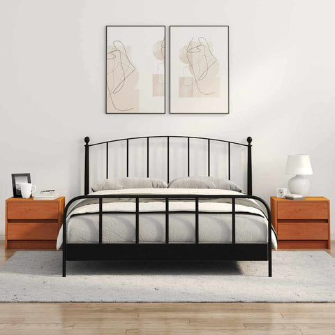 vidaXL Bedside Tables 2 pcs Wax Brown 40 x 30.5 x 35.5 cm Pine Wood