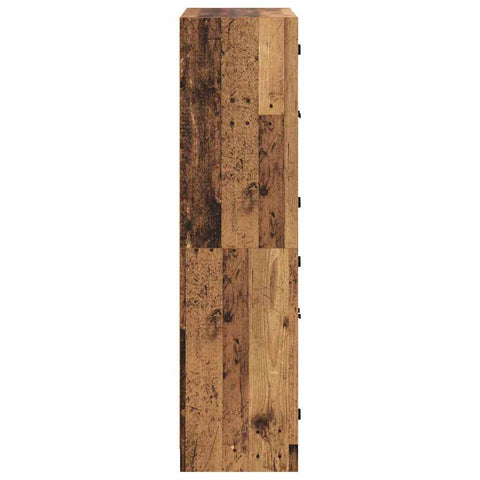 vidaXL Highboard Old Wood 68 x 37 x 142 cm Engineered Wood