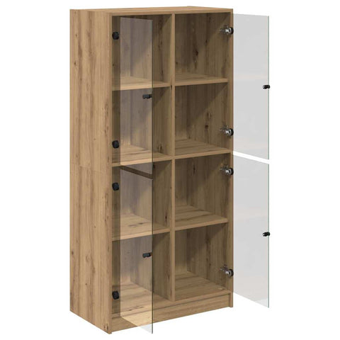 vidaXL Highboard Artisan Oak 68 x 37 x 142 cm Engineered Wood