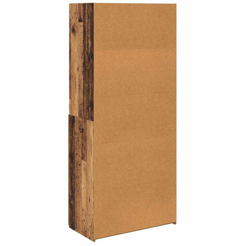 vidaXL Highboard Old Wood 80 x 42.5 x 185 cm Engineered Wood