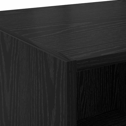 vidaXL Highboard Black Oak 80 x 42.5 x 185 cm Engineered Wood