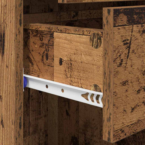 vidaXL Highboard Old Wood 40 x 42.5 x 185 cm Engineered Wood